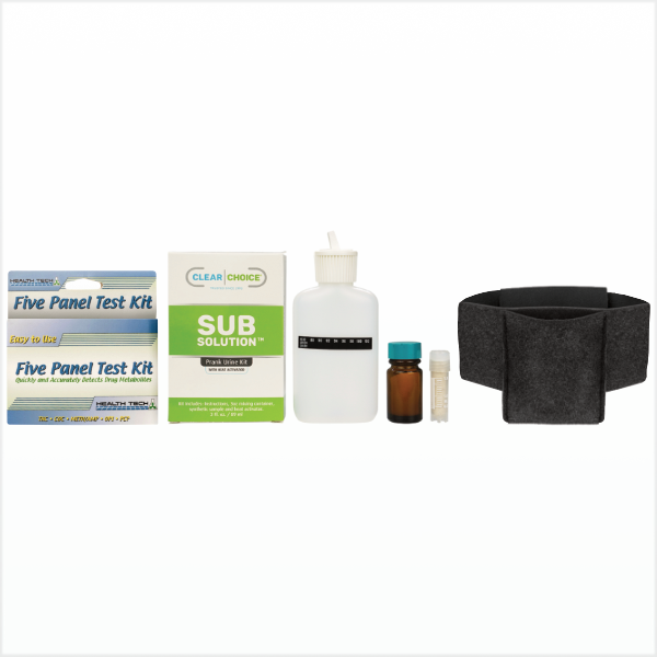 Sub Solution, 5 Panel Test Kit & Stash Belt Combo
