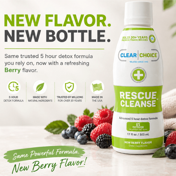Rescue Cleanse 17oz Detox Drink - Clear Choice Brand