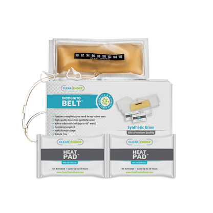 Incognito Belt - Premixed Synthetic Urine on a belt - Clear Choice Brand